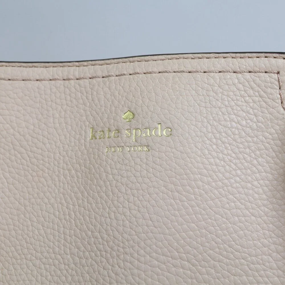 Kate Spade Jenner MacCall Cow Light Pink Leather Shoulder Tote‎ Bag
